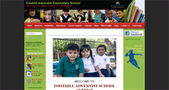 Desktop Screenshot of foothilladventistschool.org