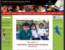 Tablet Screenshot of foothilladventistschool.org